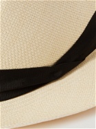 LOCK & CO HATTERS - Grosgrain-Trimmed Straw Panama Hat - Neutrals