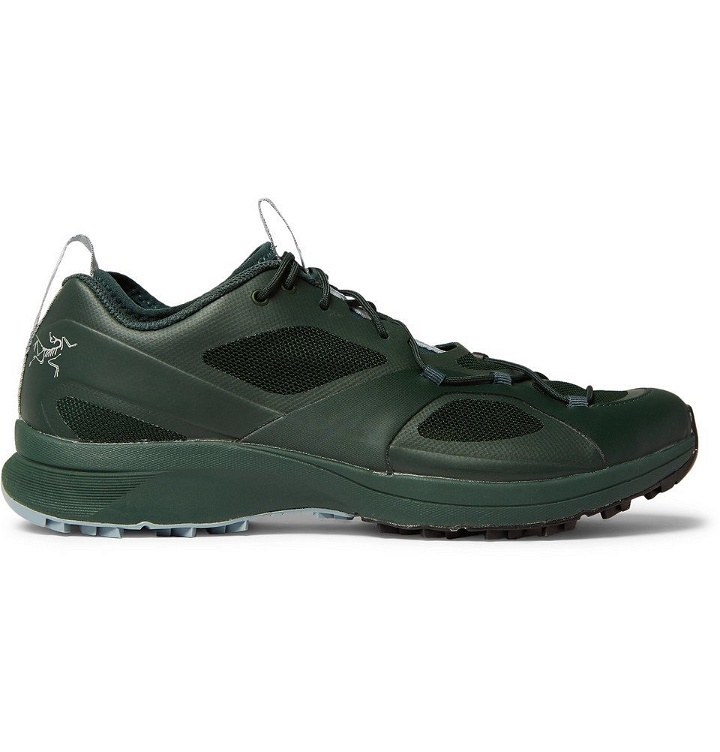 Photo: Arc'teryx - Norvan VT Rubber and Mesh Sneakers - Green