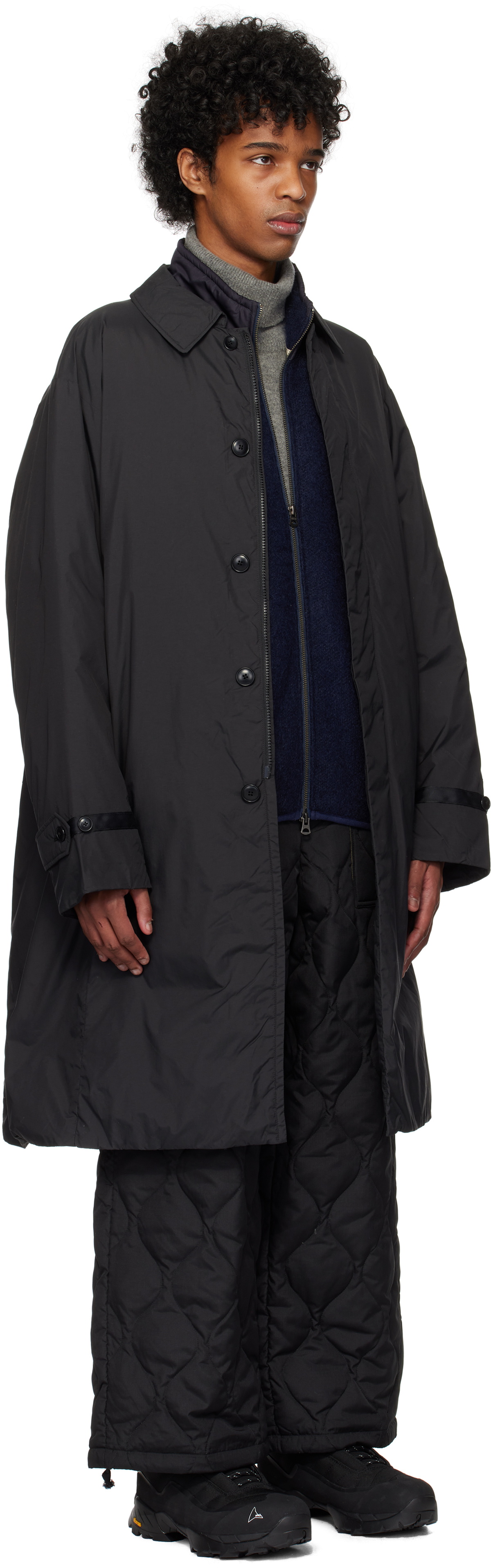 NANGA Black Bal Collar Down Jacket