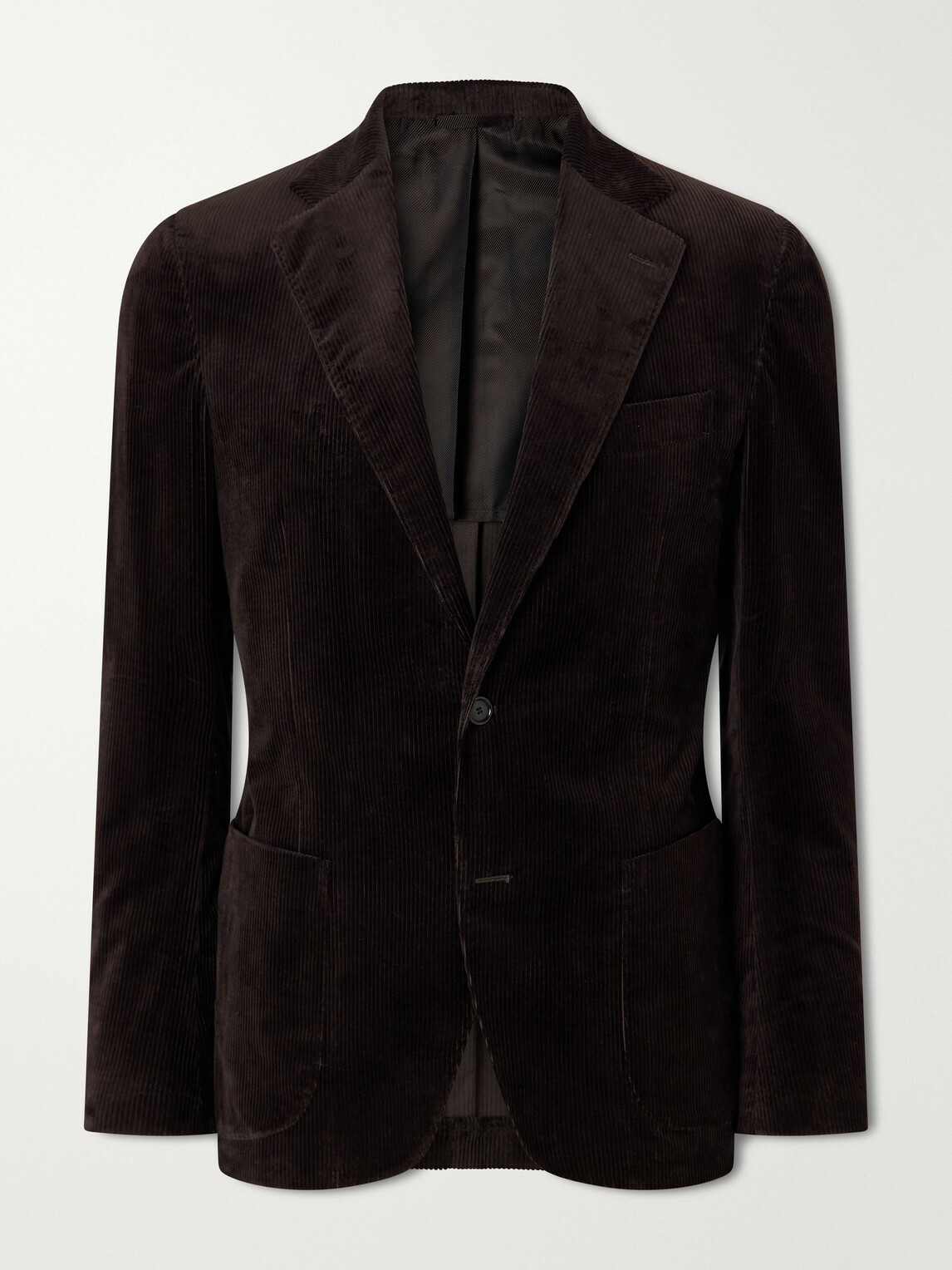 De Petrillo - Forcella Cotton-Blend Corduroy Suit Jacket - Brown