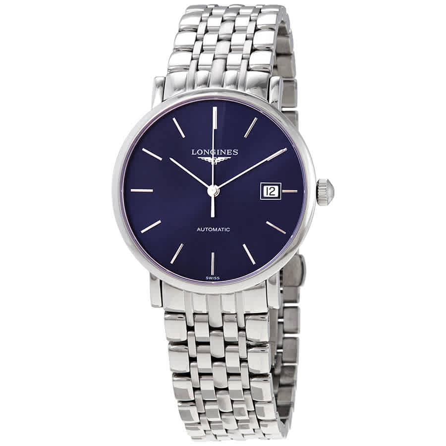 Longines Elegant Automatic Blue Dial Mens Watch L4.810.4.92.6