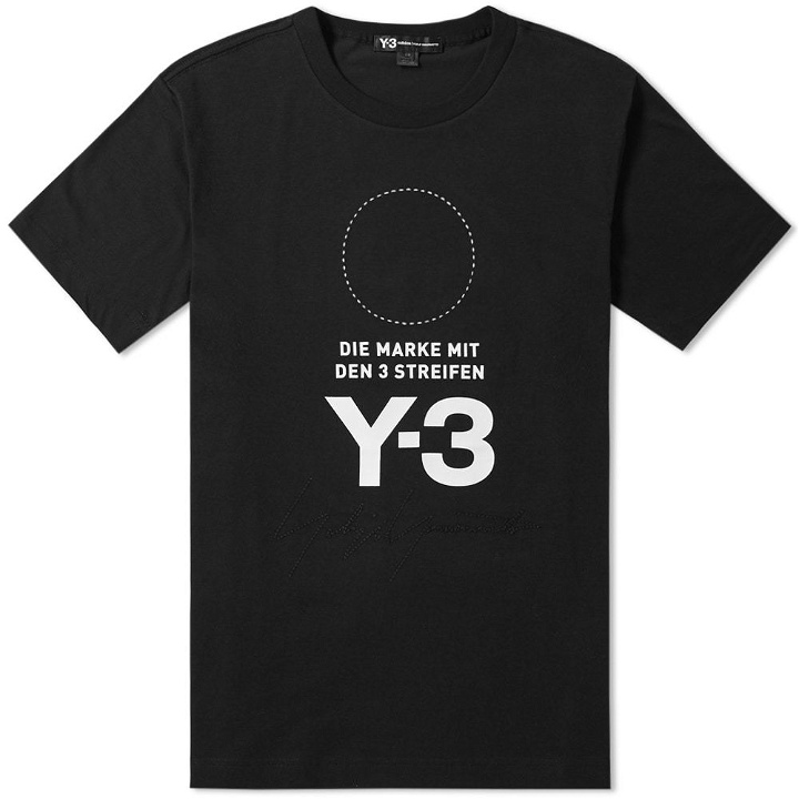 Photo: Y-3 Stacked Logo Tee