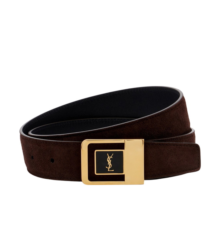 Photo: Saint Laurent Cassandre suede belt