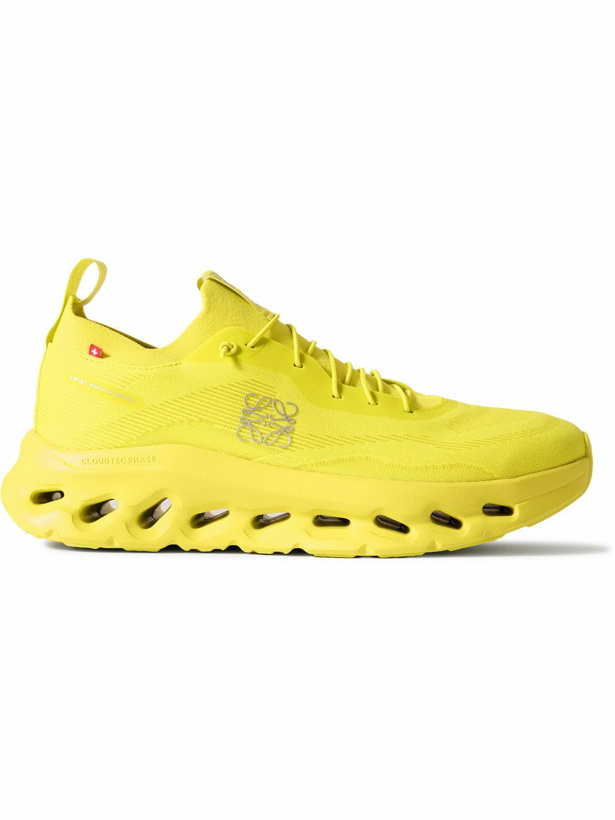 Photo: LOEWE - ON Cloudtilt 2.0 Stretch-Knit Sneakers - Yellow