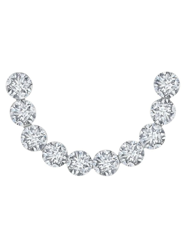 Photo: MARIA TASH 18K White Gold Demi Eternity Diamond Earring