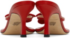 Blumarine Red Butterfly Thong Sandals