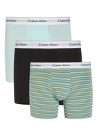 Calvin Klein Icon Stretch-cotton Boxer Briefs set of Three Black Grey
