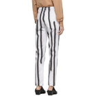 Eckhaus Latta White Spray Baggy Jeans