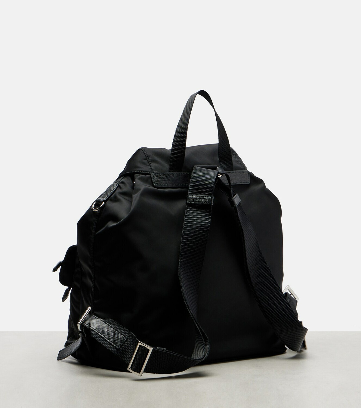 Prada Re-Nylon Medium leather-trimmed backpack