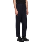 Jil Sander Navy Roman Gabardine Trousers