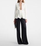 Max Mara Pinstripe pleated wide-leg pants