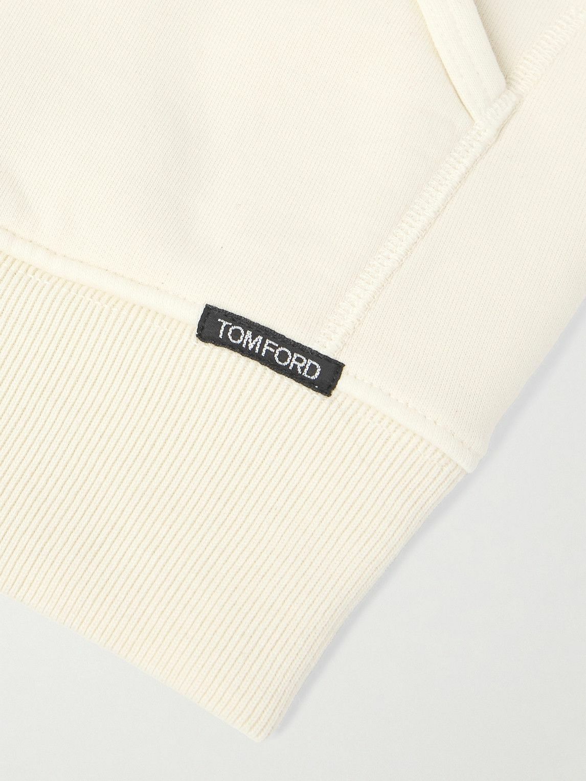 TOM FORD - Slim-Fit Cotton-Jersey Zip-Up Hoodie - Neutrals