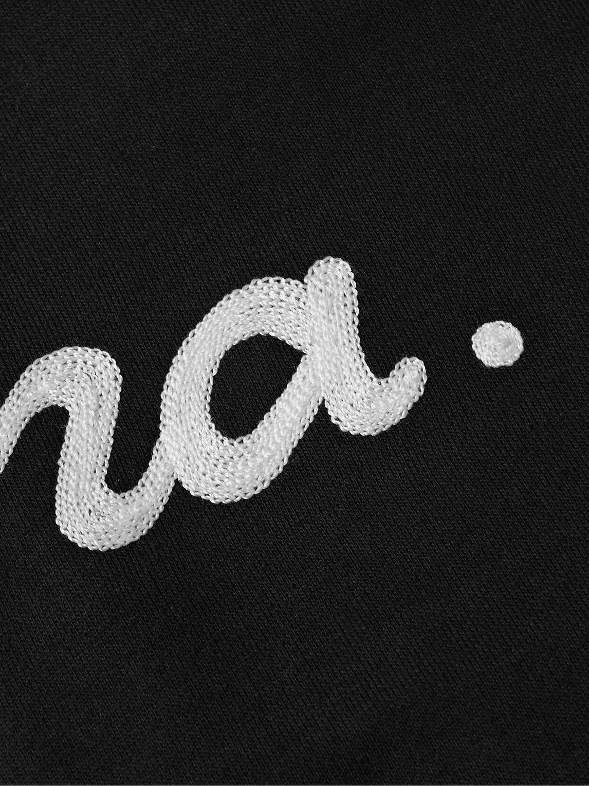 Rapha - Logo-Embroidered Cotton-Jersey Hoodie - Black Rapha