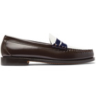 G.H. Bass & Co. - Weejuns Heritage Larson Colour-Block Leather Penny Loafers - Brown