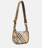 Burberry Clip Messenger Medium leather-trimmed shoulder bag