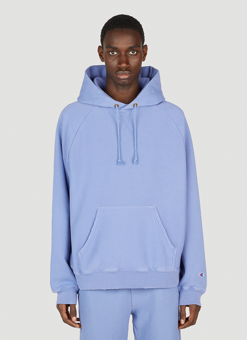Champion Logo Embroidered Hooded Sweatshirt