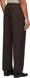 LE17SEPTEMBRE Brown Pleat Belted Trousers