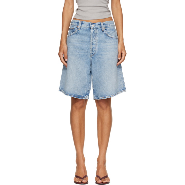 Photo: AGOLDE Blue Indra Denim Shorts