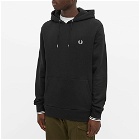 Fred Perry Authentic Men's Small Logo Popover Hoody in Black