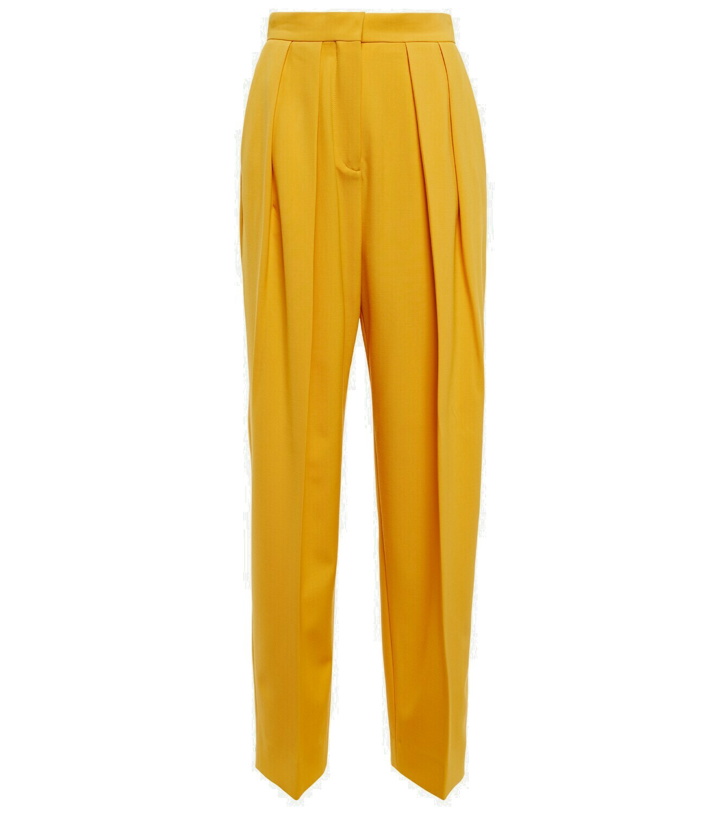 Photo: Stella McCartney - Wool-blend high-rise pleated pants