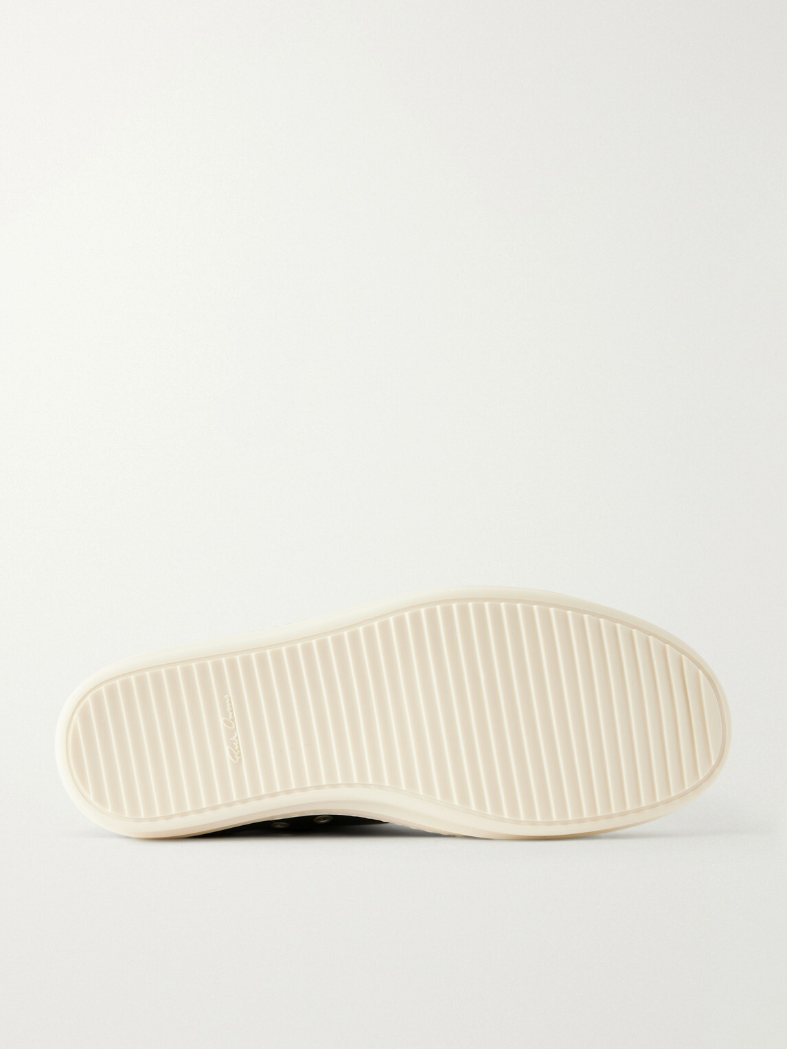 Rick Owens - Ramones Full-Grain Leather and Rubber Sneakers - Black