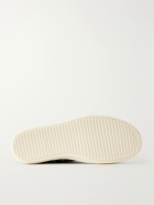 Rick Owens - Ramones Full-Grain Leather and Rubber Sneakers - Black