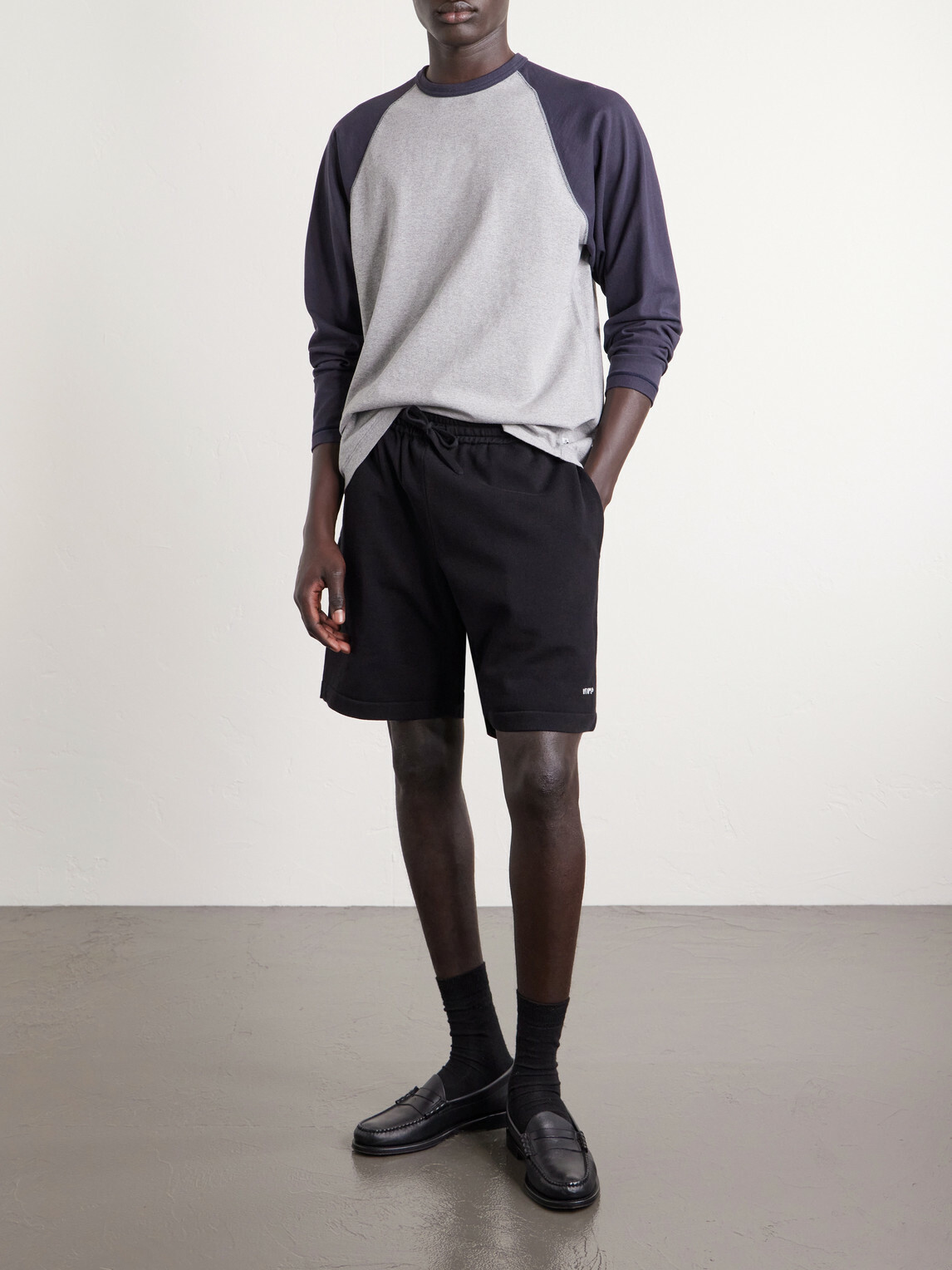 WTAPS - Straight-Leg Logo-Embroidered Cotton-Blend Shorts - Black
