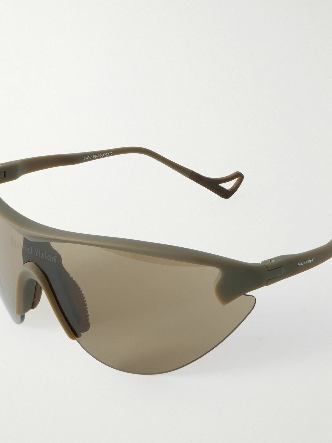 DISTRICT VISION - Yukinori Range Finder D-Frame Acetate Wrap-Around Sunglasses
