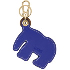 Loewe Tan Elephant Charm Keychain