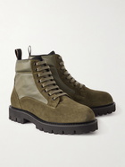 Paul Smith - Dizzie Suede and Nylon Boots - Green