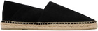 TOM FORD Black Perforated Suede Barnes Espadrilles