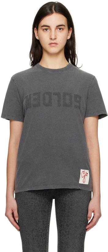 Photo: Golden Goose Gray 'Golden' T-Shirt