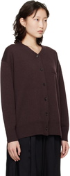 Cordera Burgundy Merino Wool Cardigan