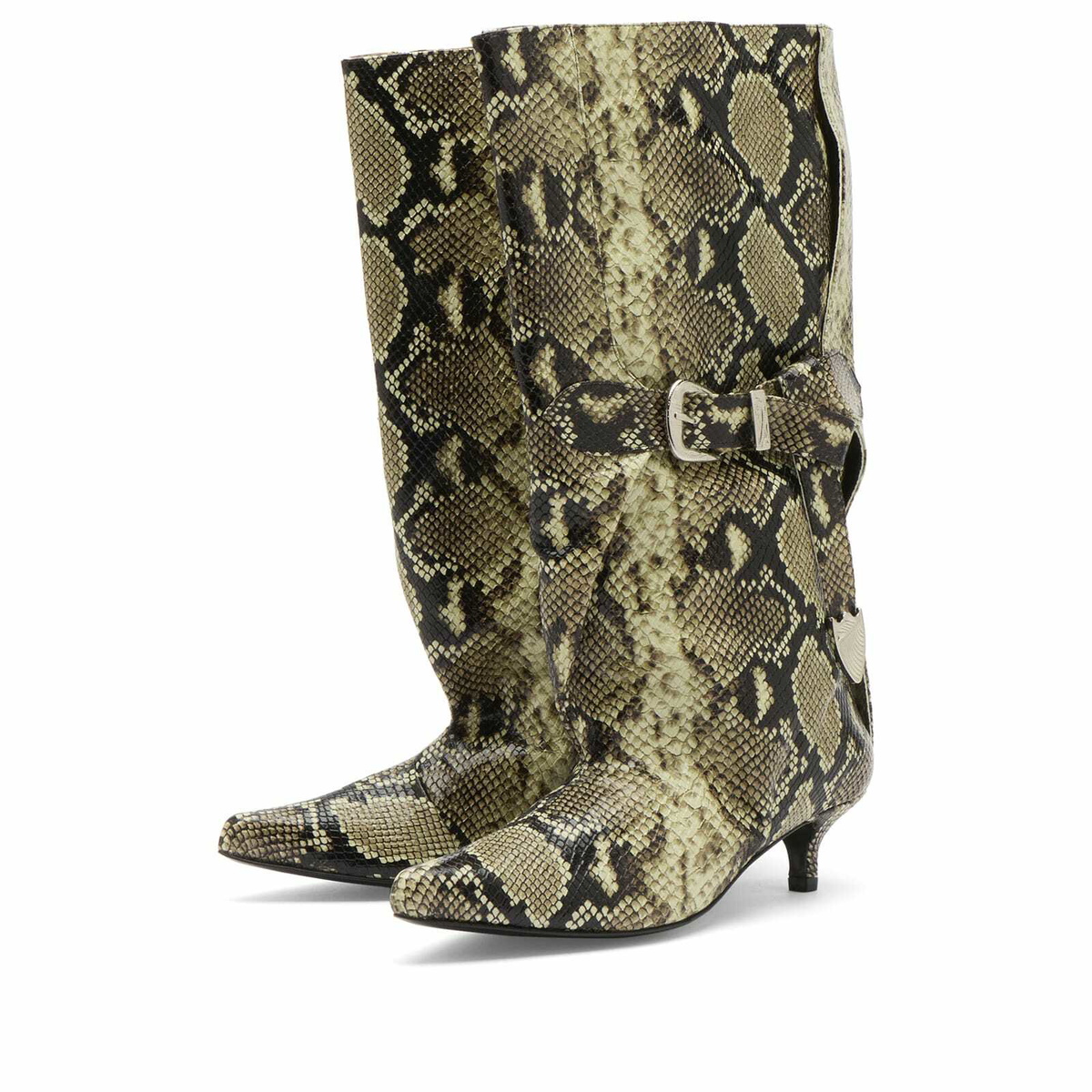 Toga Pulla Women's Toga Archives Snake Embossed Boot in Natural