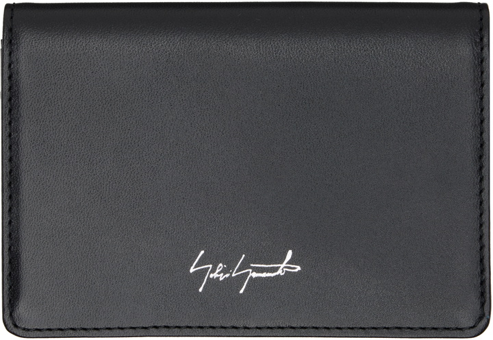 Photo: YOHJI YAMAMOTO Black Bifold Card Holder