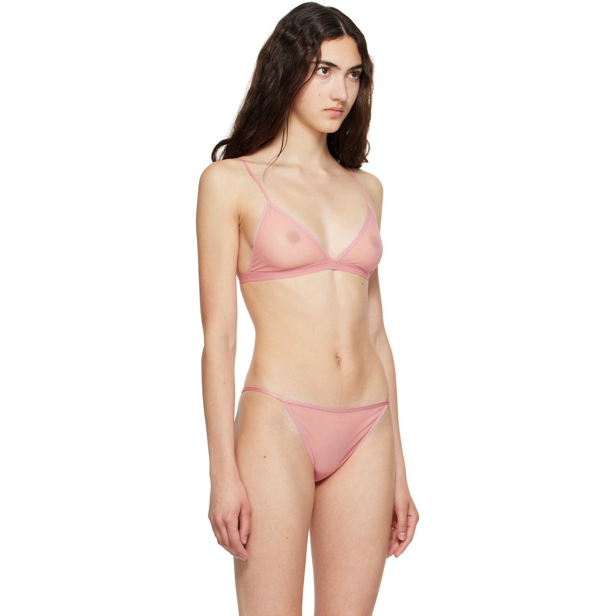 Calvin Klein Collection Pink Ruby Triangle Bralette