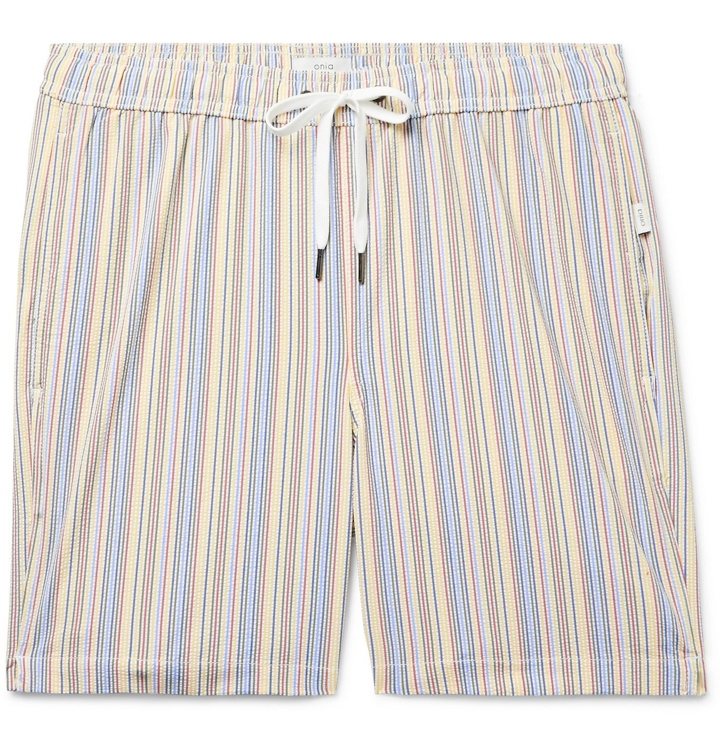 Photo: Onia - Charles Striped Swim Shorts - Multi