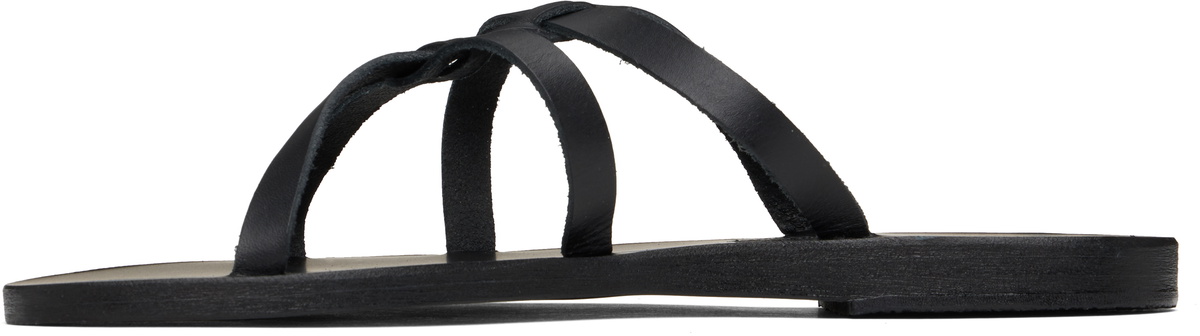 Ancient Greek Sandals Black Egopi Sandals