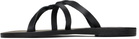 Ancient Greek Sandals Black Egopi Sandals