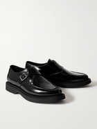 SAINT LAURENT - Anthony Patent-Leather Monk-Strap Shoes - Black