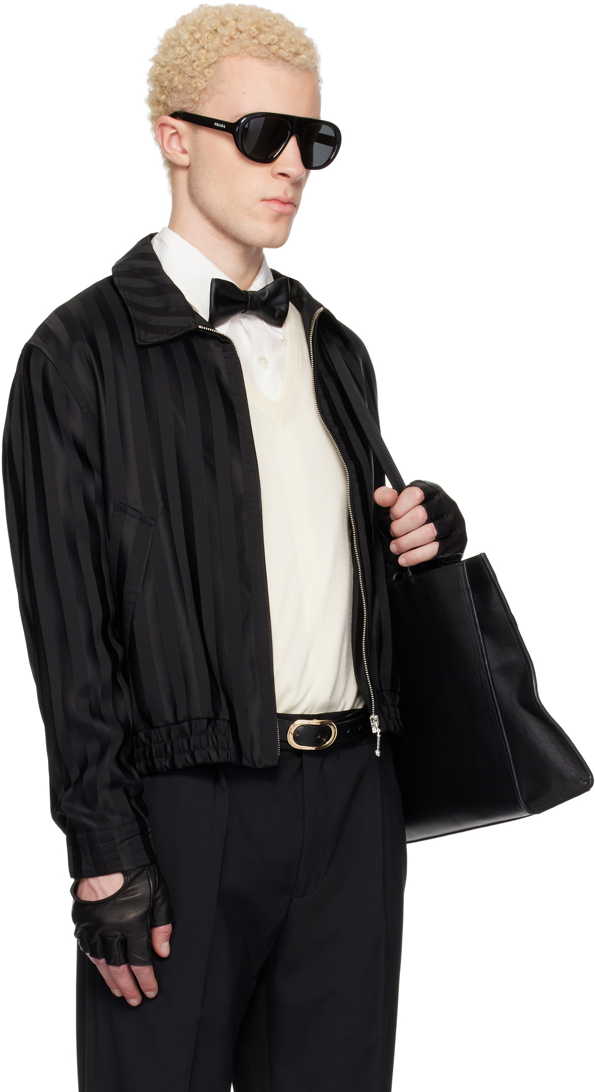 Ernest W. Baker Black Harrington Jacket