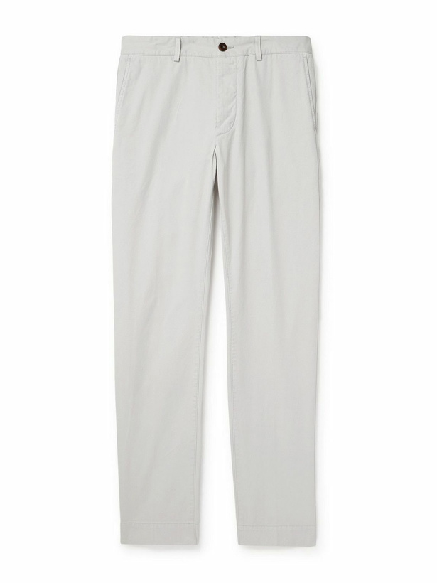 Photo: Sid Mashburn - Field Straight-Leg Garment-Dyed Cotton-Twill Trousers - Neutrals