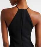 David Koma Embellished halterneck gown