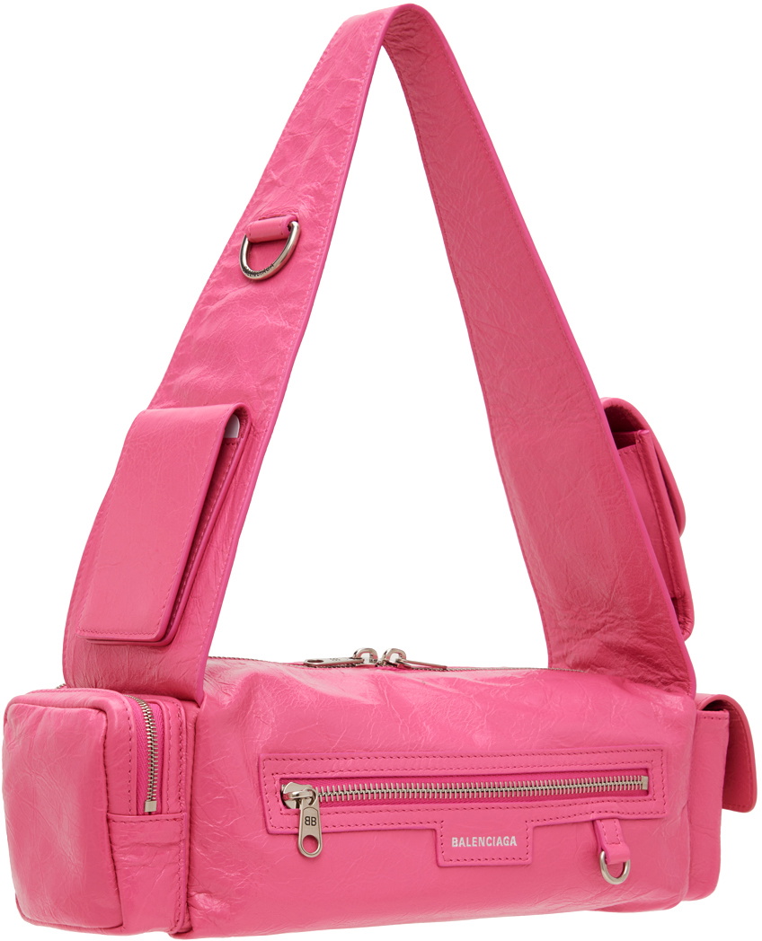 バレンシアガ superbusy xs ピンク スリングバッグ Balenciaga Superbusy XS Sling Bag in Bright Pink | FWRD