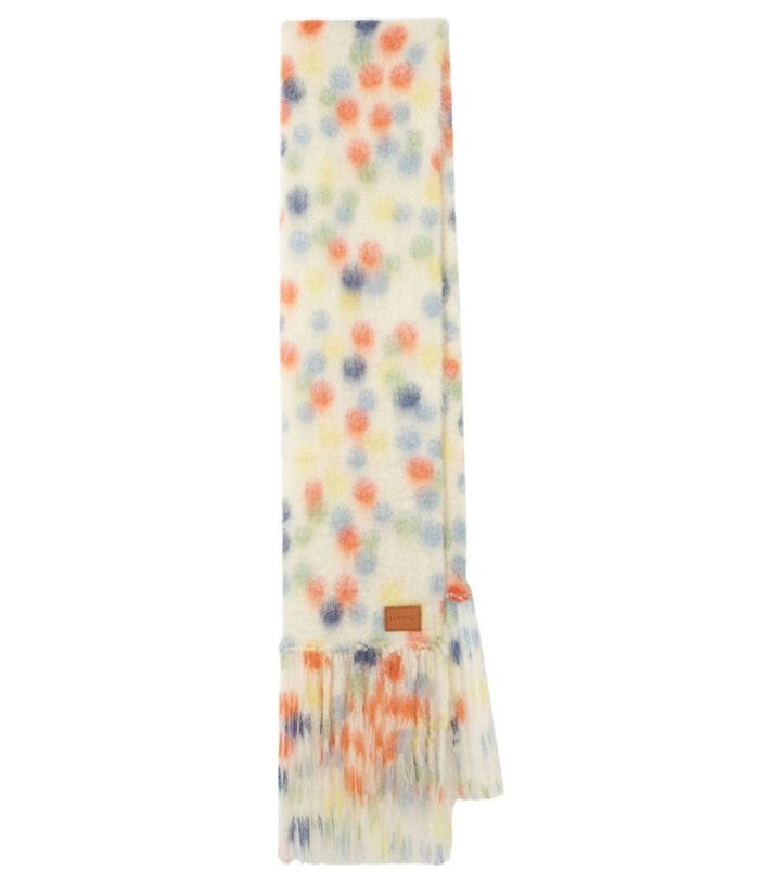 Photo: Loewe x Suna Fujita polka-dot mohair-blend scarf