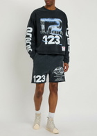 Rivington Roi Rebis Radical Printed Cotton Shorts Black