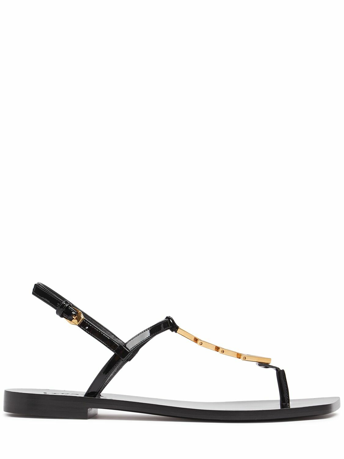【送料&関税込】Versace V-chain Leather Sandals VERSACE 10mm V Chain Leather Thong Sandals Versace