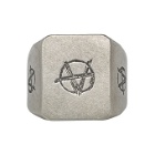 Vetements Silver Anarchy Ring