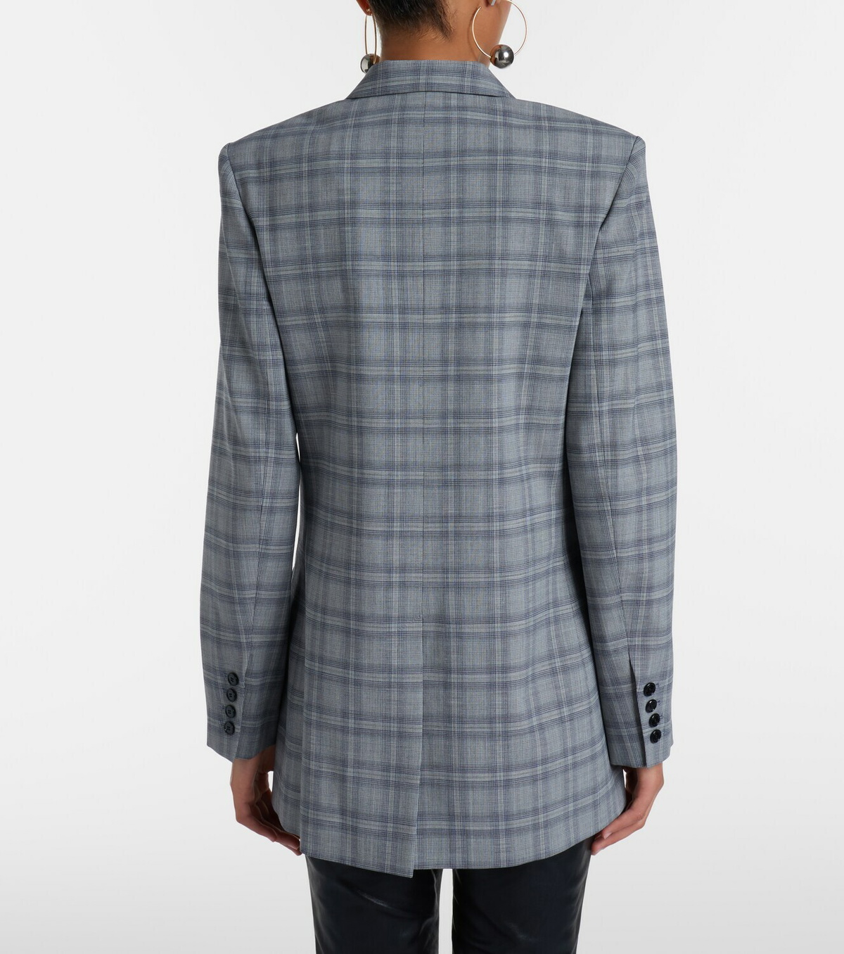 Isabel Marant Jevima Prince of Wales check wool-blend jacket