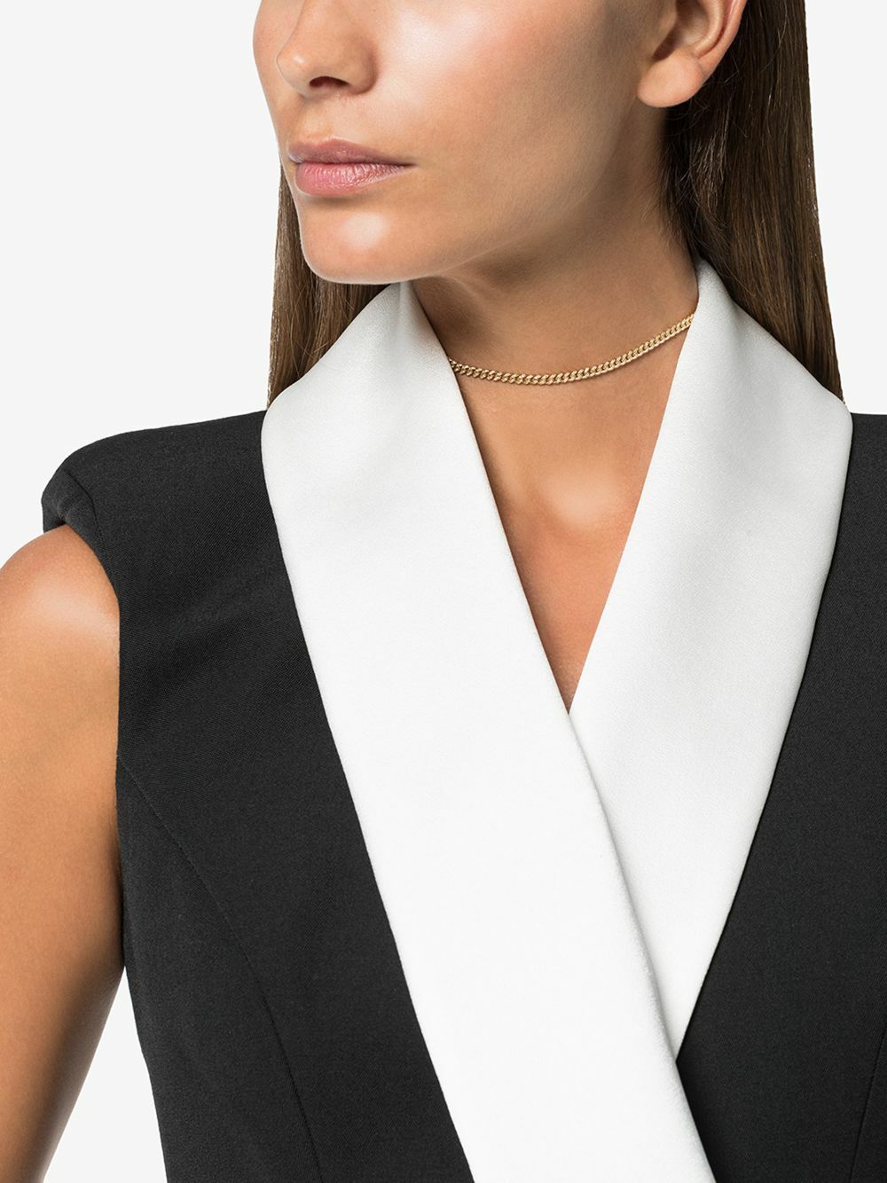 SHAY 18K Yellow Gold Baby Link Pavé Diamond Choker